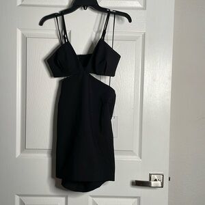 NWT Charcoal cut out mini dress
